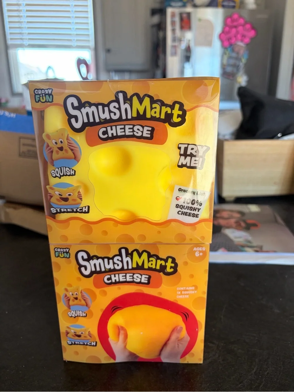 New in box: SmushMart JUMBO Cheese Squishy Toy - from five below